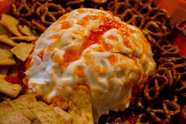 Halloween Snacks Brain Cream Cheese Mold